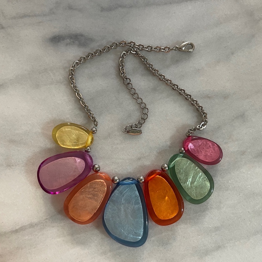 MissFox Colorful Statement Necklace